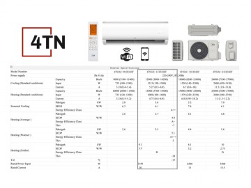 4tn split airco airconditioning technische specificaties 36 kw 12000 btu 4tnsac 12ir32hf